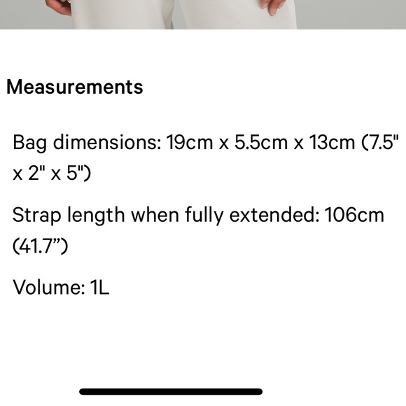 NWT Lululemon white everywhere belt bag 1L - Picture 7 of 9